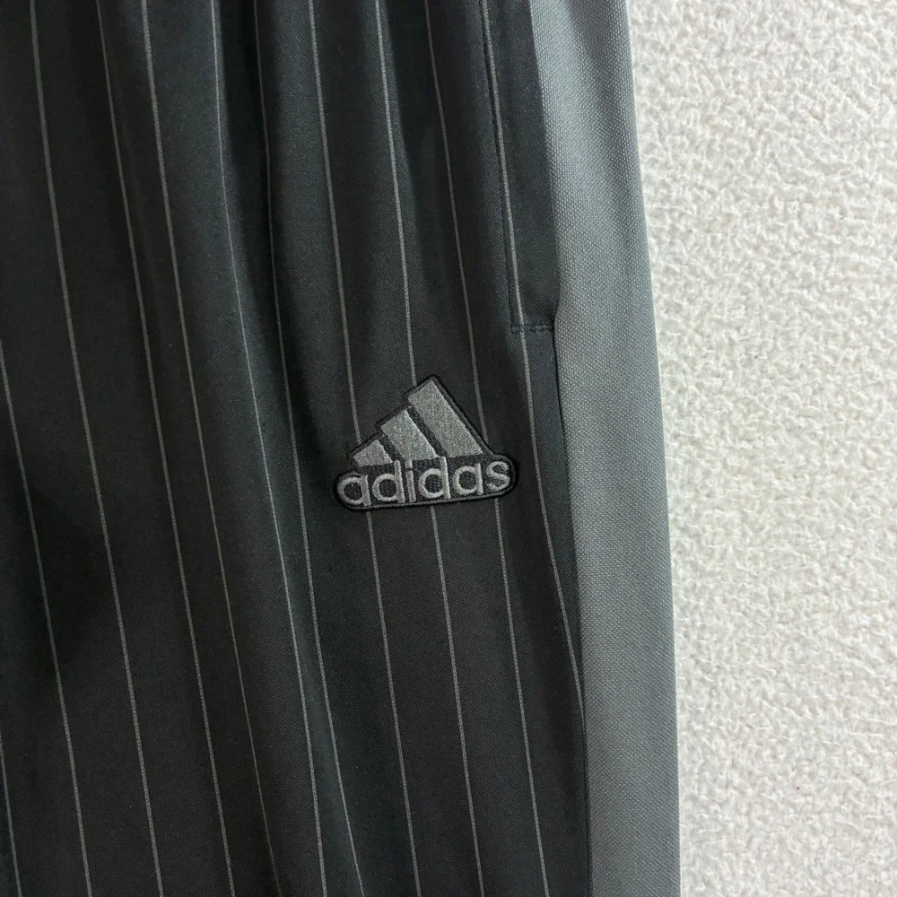 Adidas Tiro Track Pant Men S Black Gray Stripe Soccer Aeroready Jogger Ankle Zip